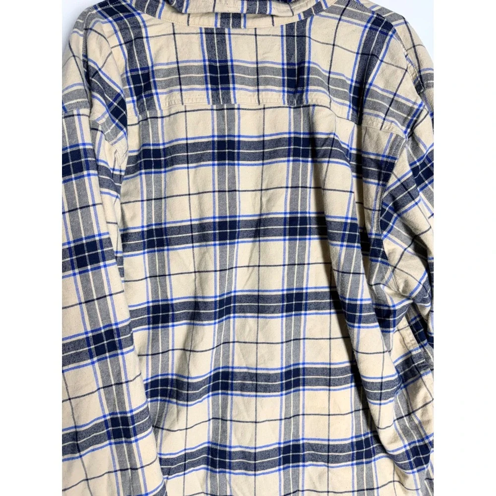 Carhartt Relaxed Fit Fleece Lined Flannel Hooded Shirt Jacket Plaid Mens XL